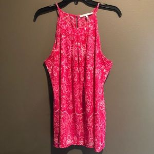 Violet + Clair Pink BarbieCore Patterned Top Size Large